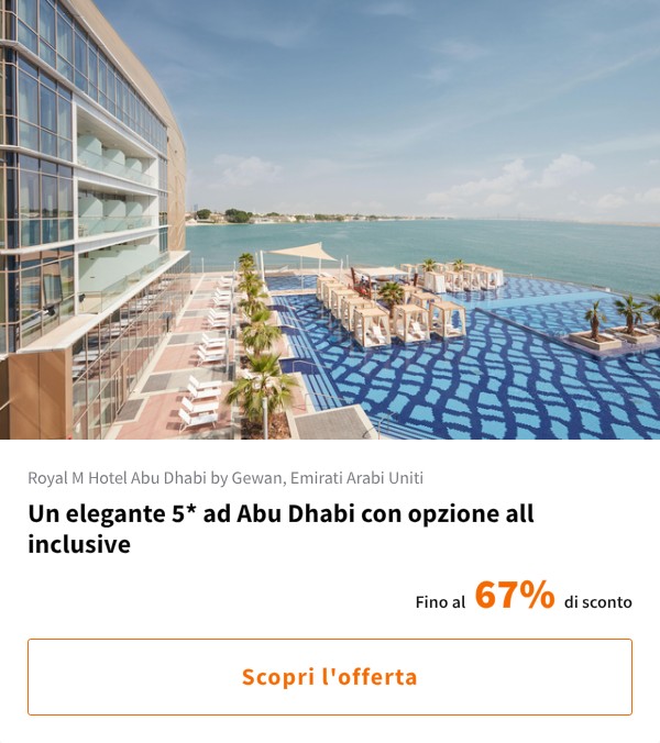 Un elegante 5* ad Abu Dhabi con opzione all inclusive