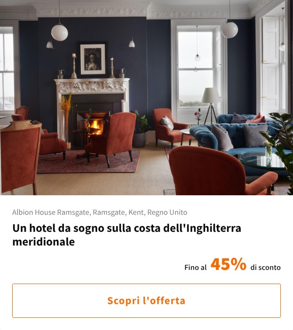 Un hotel da sogno sulla costa dell'Inghilterra meridionale