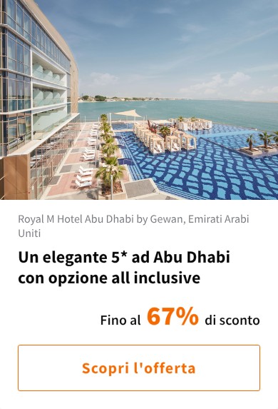 Un elegante 5* ad Abu Dhabi con opzione all inclusive