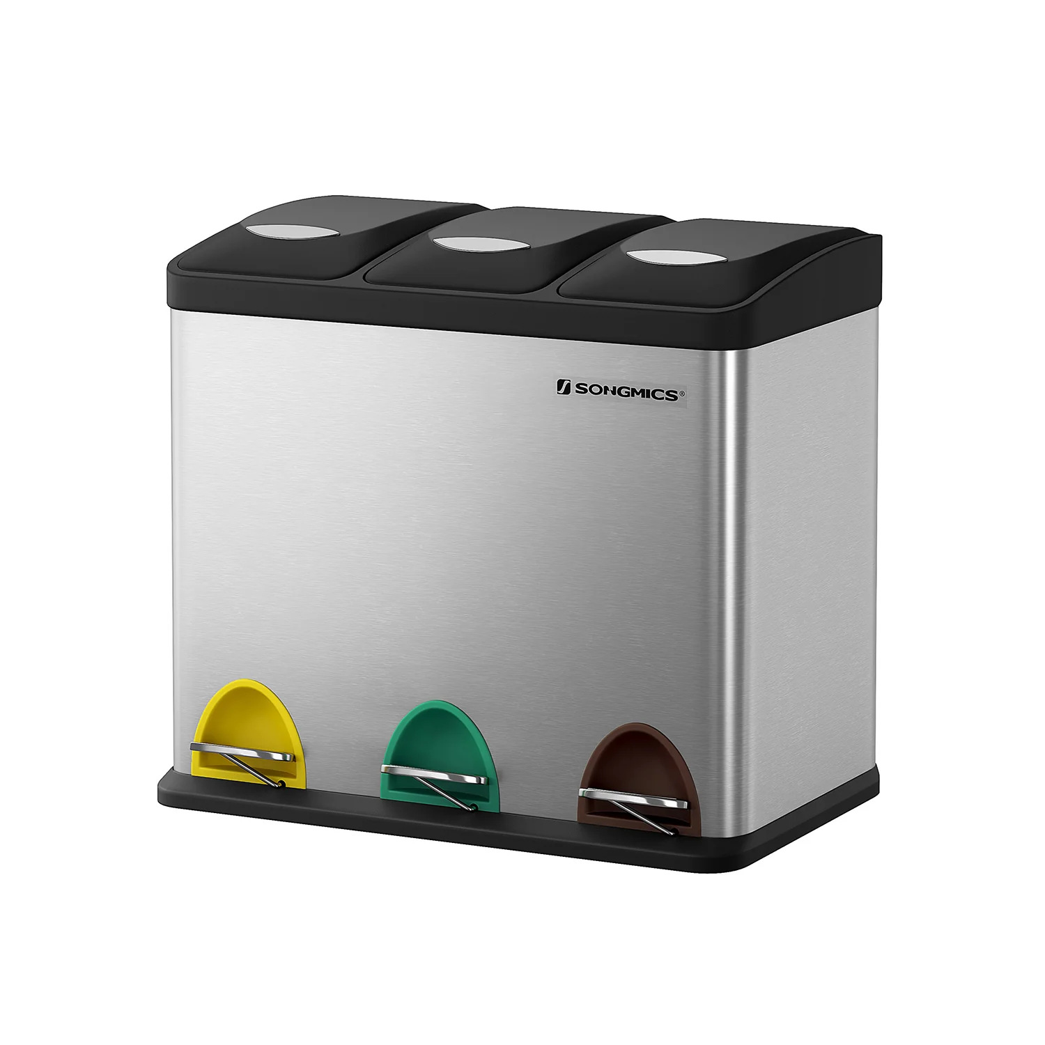 Image of Pattumiera Tripla da Cucina Piccolo Volume