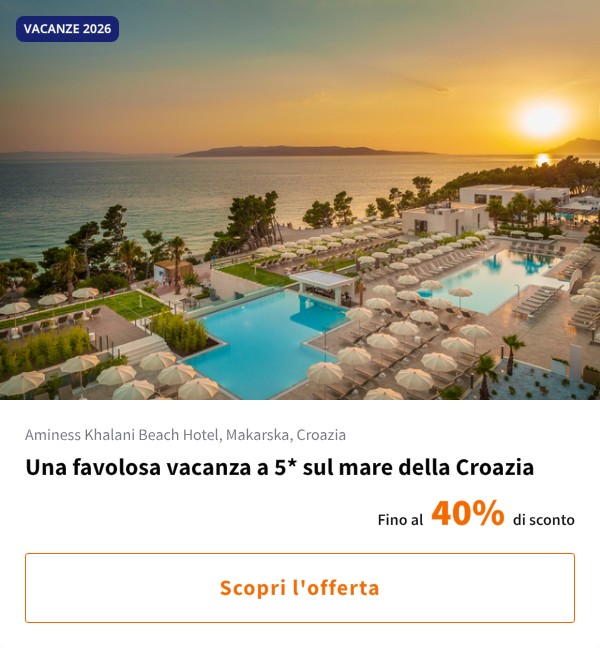 Una favolosa vacanza a 5* sul mare della Croazia