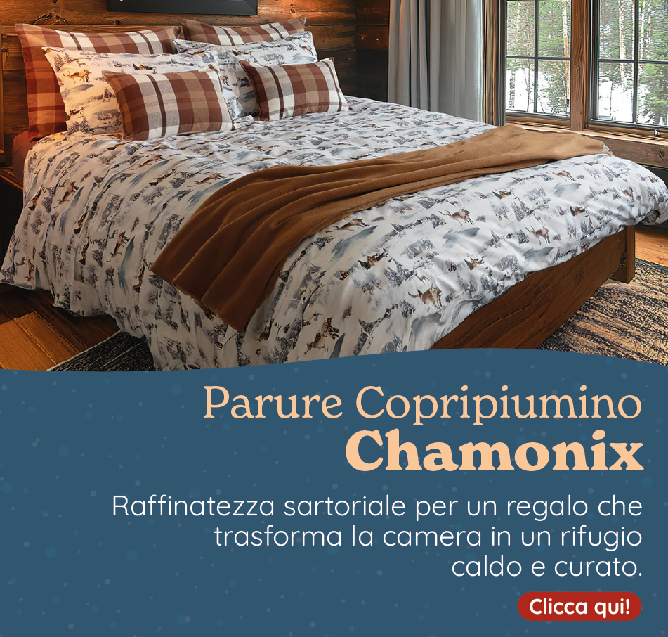 Parure Copripiumino in Percalle di Cotone Fantasia - Chamonix