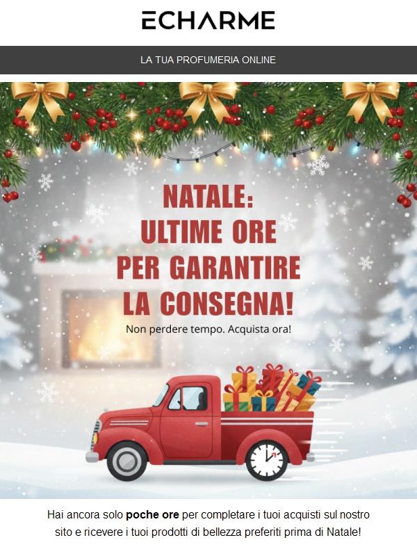 ✨ Ultime ore: ricevi i tuoi regali entro Natale!
