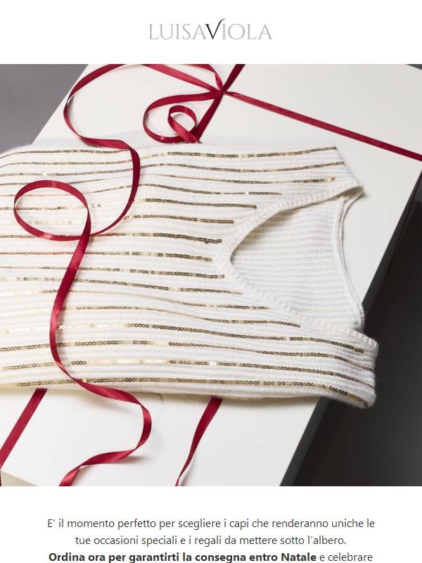 Gift Ideas: ordina ora per ricevere il tuo regalo in tempo