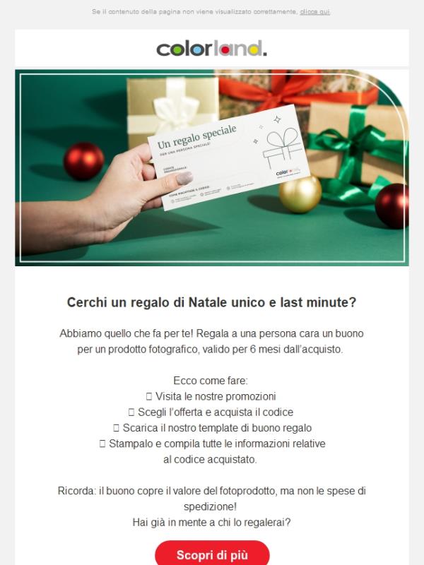 Il regalo perfetto? Un buono per i nostri fotoprodotti!