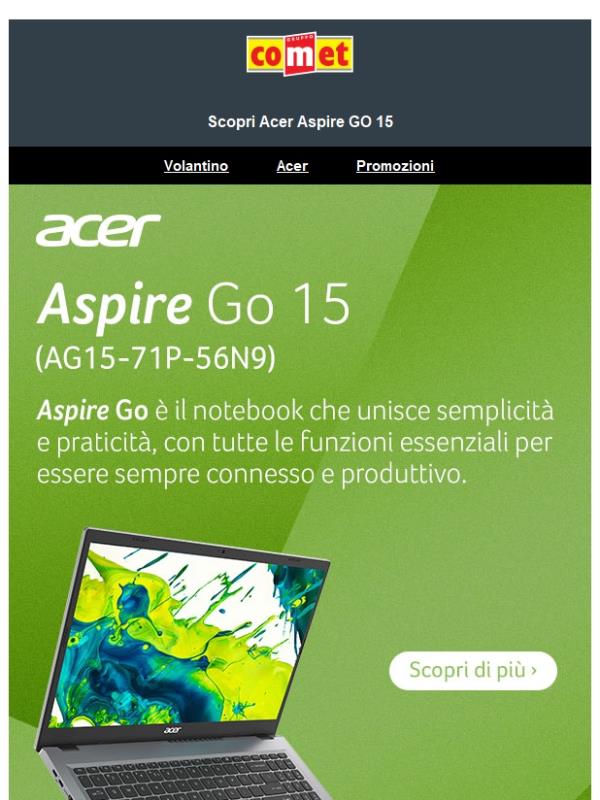 Scopri Acer Aspire GO 15 💻