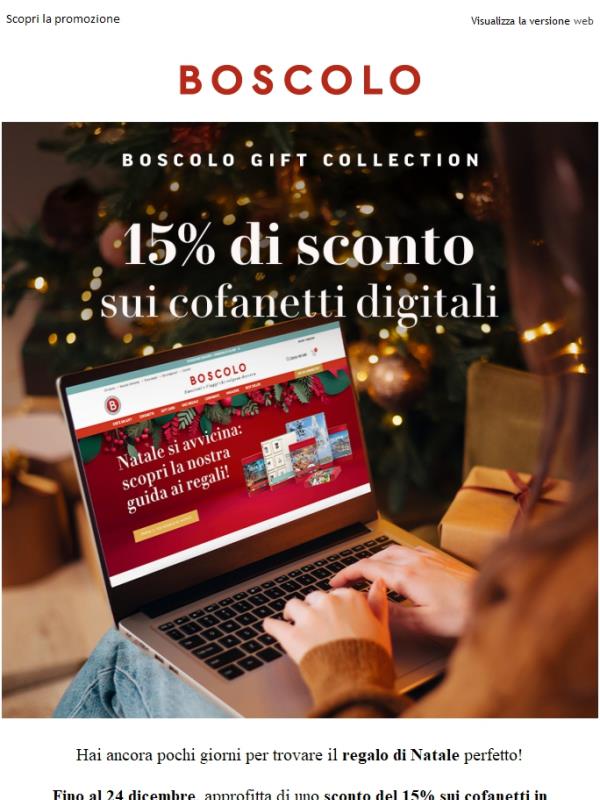 Natale è vicino: -15% sui cofanetti in formato digitale