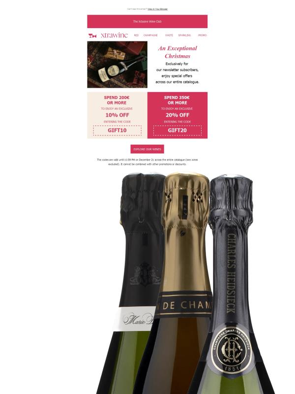 An exceptional gift only for newsletter subscribers