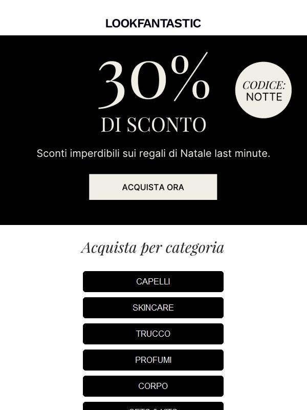 Shopping serale | 30% di sconto