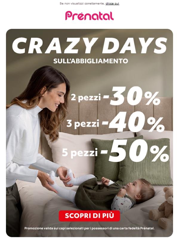 Solo con la tua Card: fino al -50% sull’abbigliamento