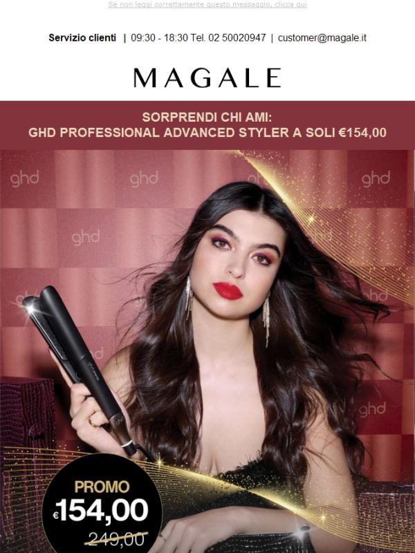 A Natale regala GHD in PROMO a €154 ✨ su Magale.it