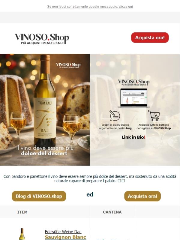 🍫 VINOSO | Sauvignon Blanc BA.T: equilibrio tecnico per il dolce