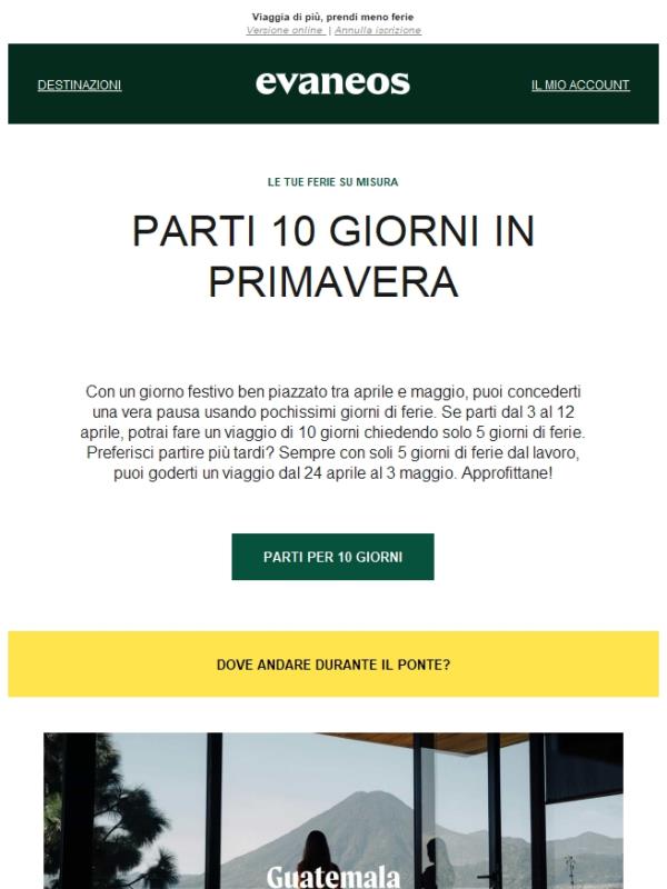 Dove andare 10 giorni in primavera?