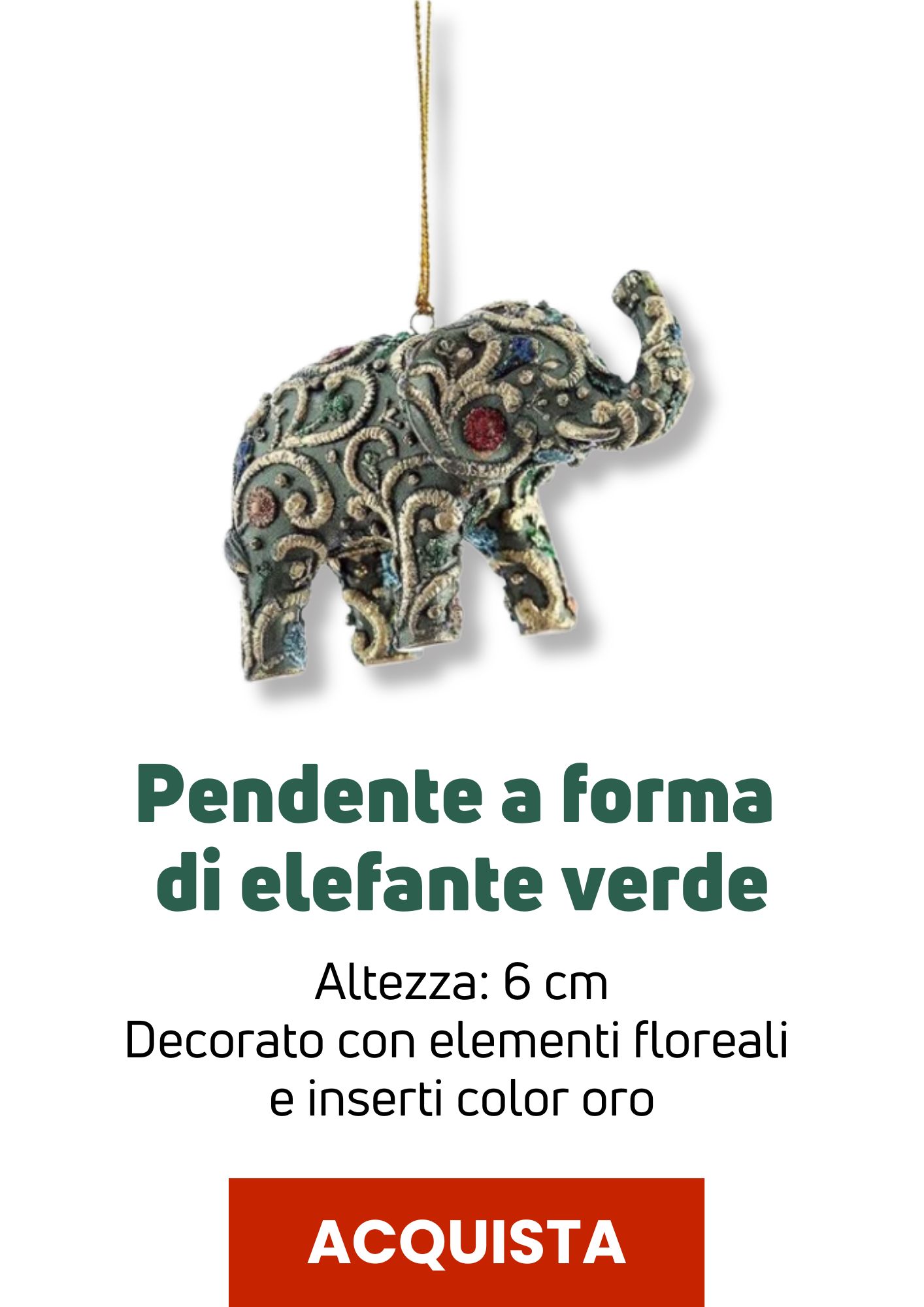 Pendente elefante | Perrone Shop