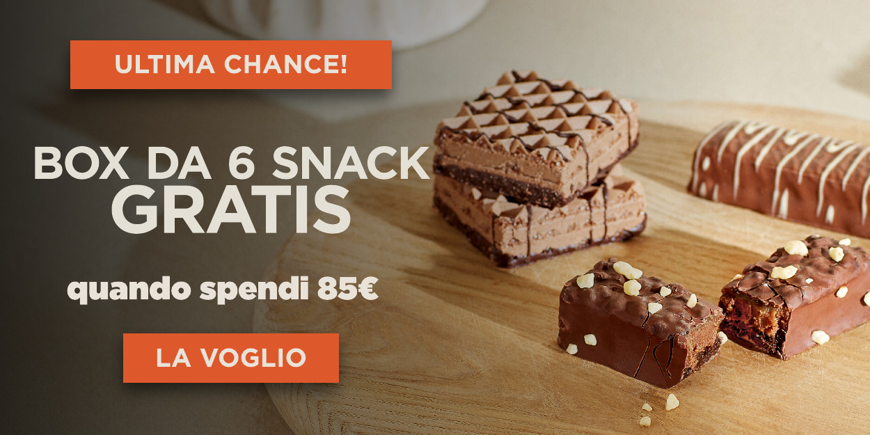 box da 6 snack gratis da 85€