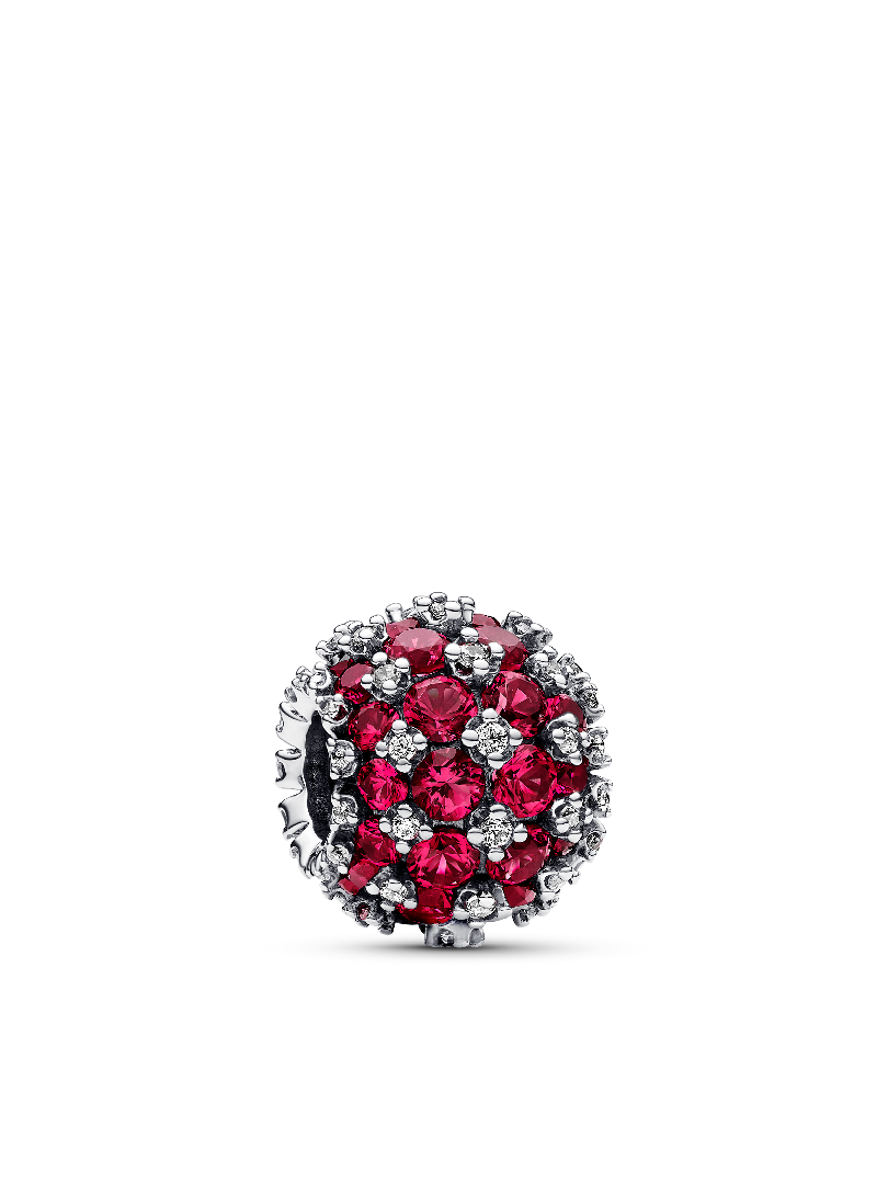 Sparkling Pavé Round Pink Charm