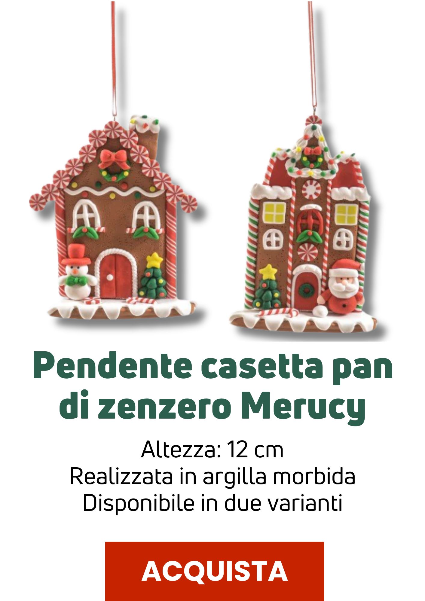 Pendente casetta pan di zenzero | Perrone Shop