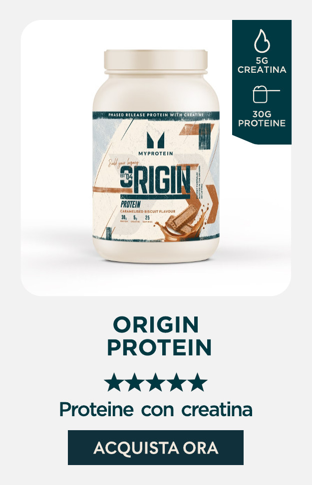 proteine origin con creatina