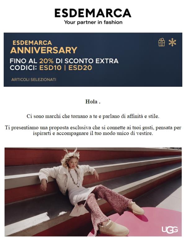 , i tuoi marchi preferiti, riuniti in una selezione esclusiva