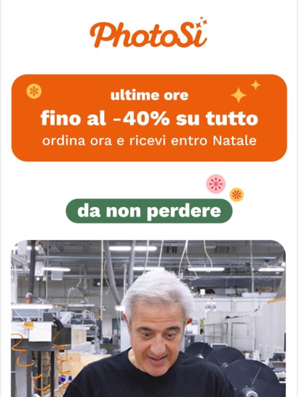 -40% su tutto ⌛ sta per scadere