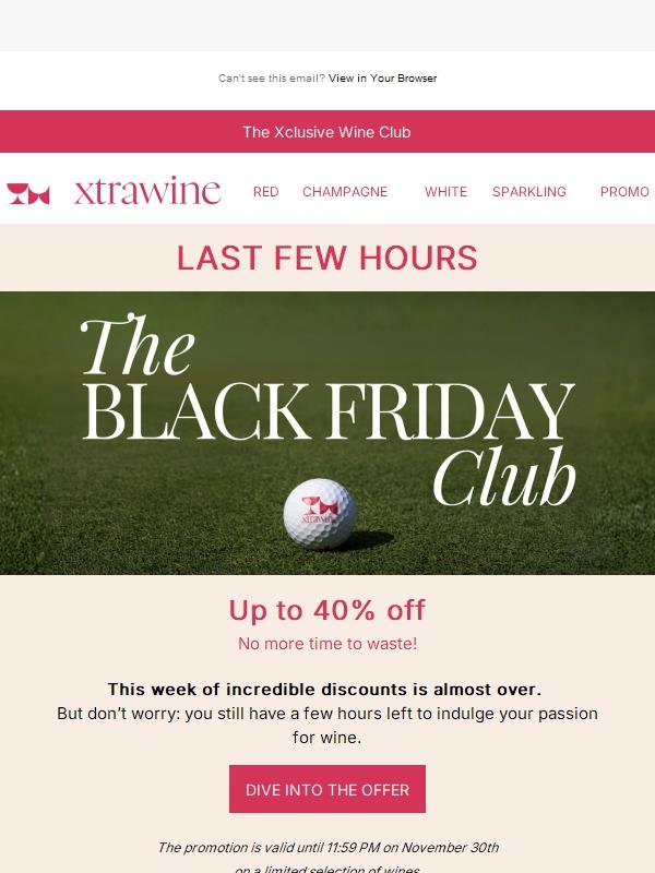 BLACK FRIDAY IS ENDING: no more time to waste!