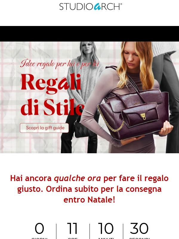 ⏳🎁 Ultimo giorno per ricevere i tuoi prodotti entro Natale!