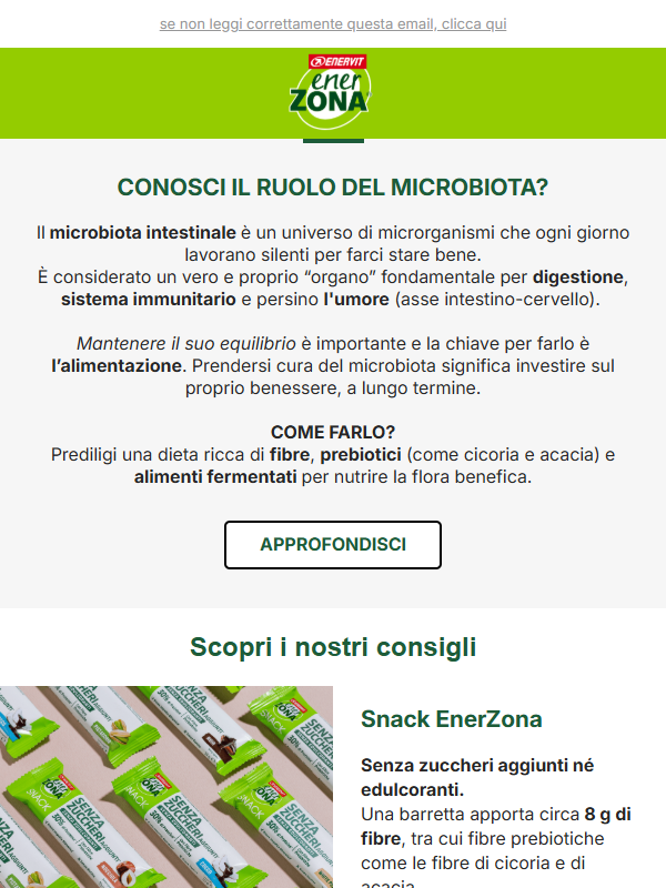 💚 Prenditi cura del tuo MICROBIOTA