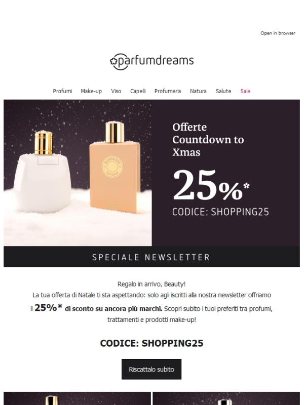 Let it glow 💫 25% di sconto per Natale