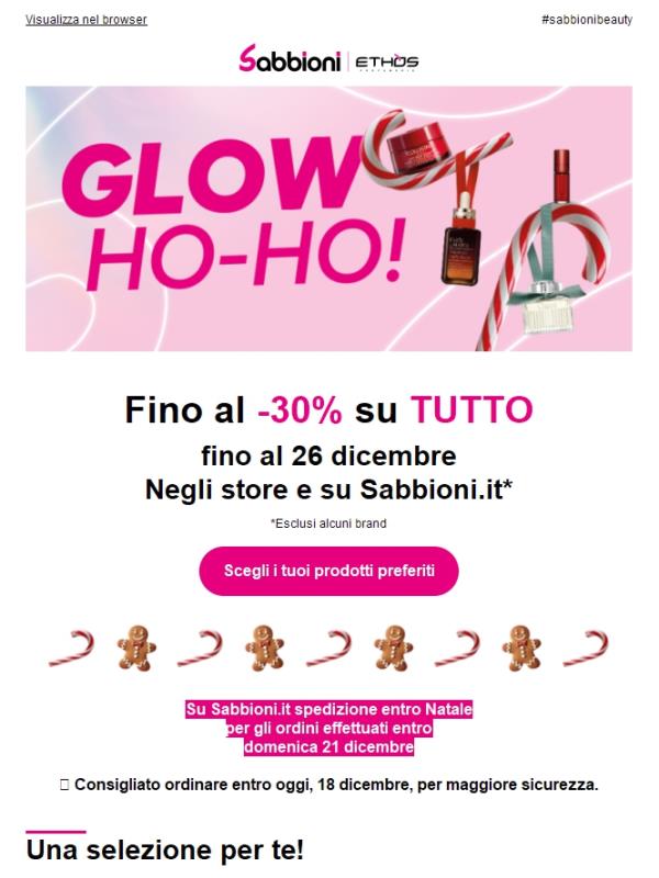 🎅 Fino al -30% SU TUTTO