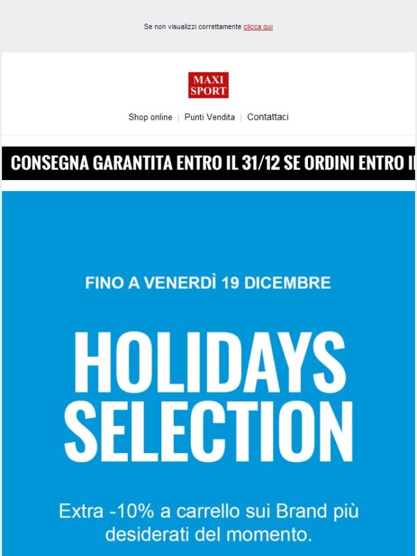 ❄️ EXTRA -10% per le tue vacanze invernali! ❄️