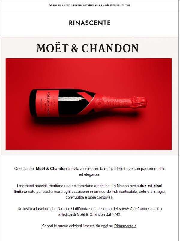 Illumina la stagione delle feste con Moët & Chandon.