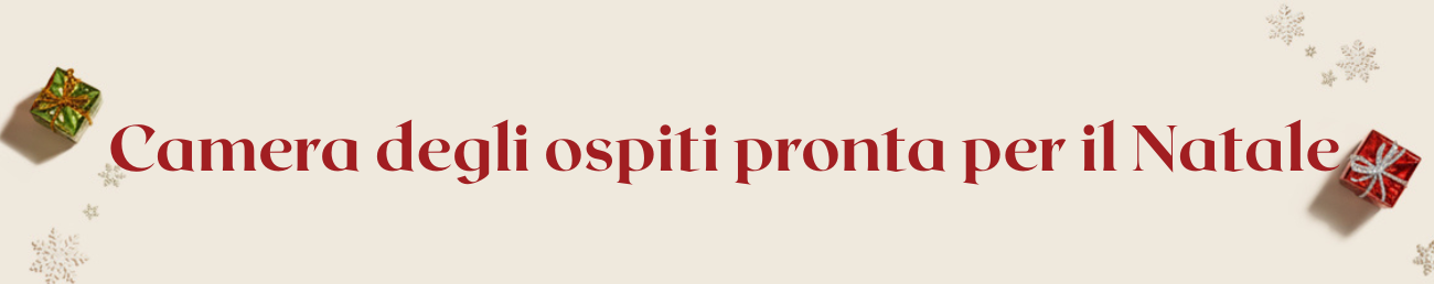 Camera degli ospiti pronta per il Natale