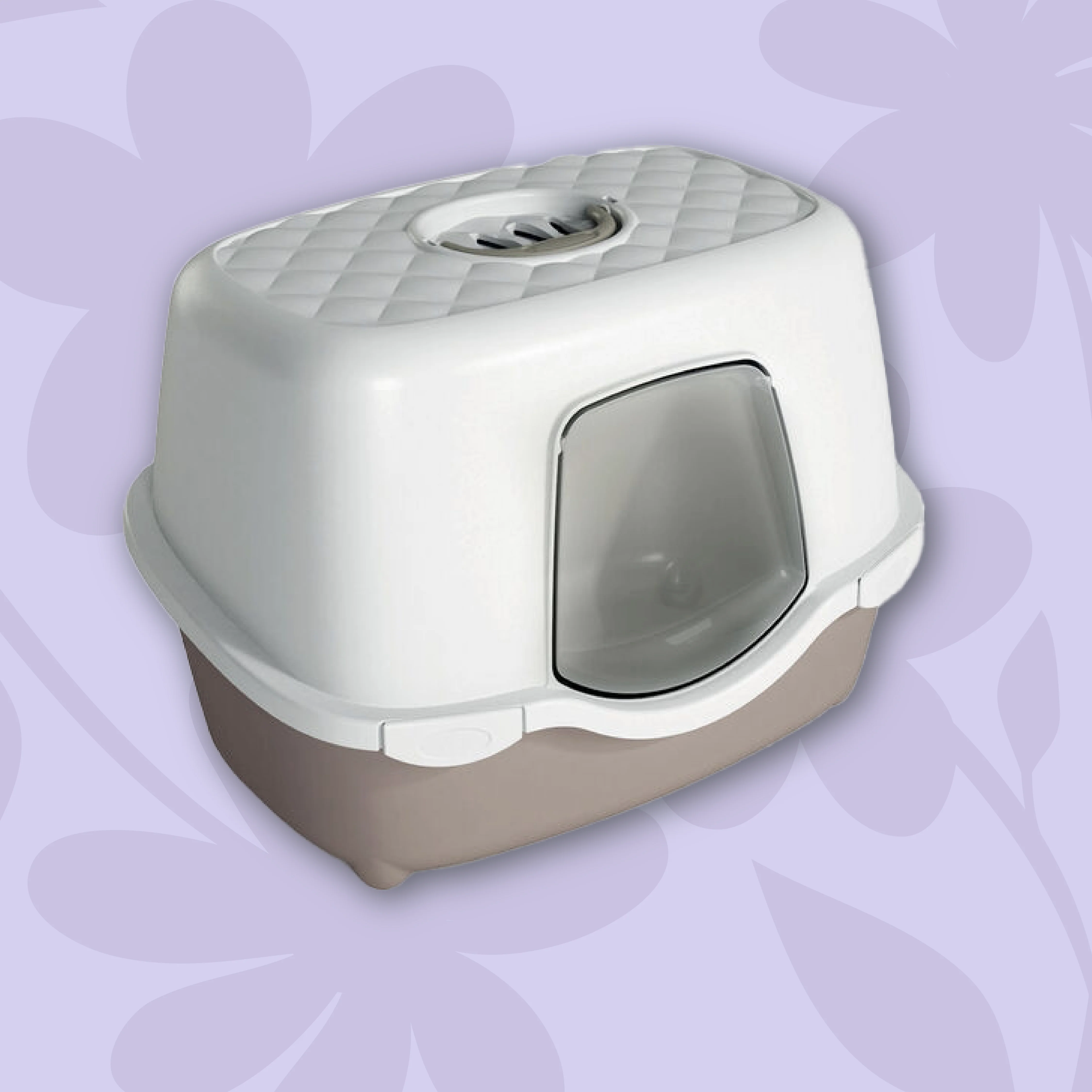 Image of PetUp Toilette Chiusa Matilde per Gatti colore Tortora