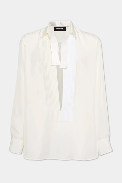 Magliano x D2 Silk Tux Notch Shirt