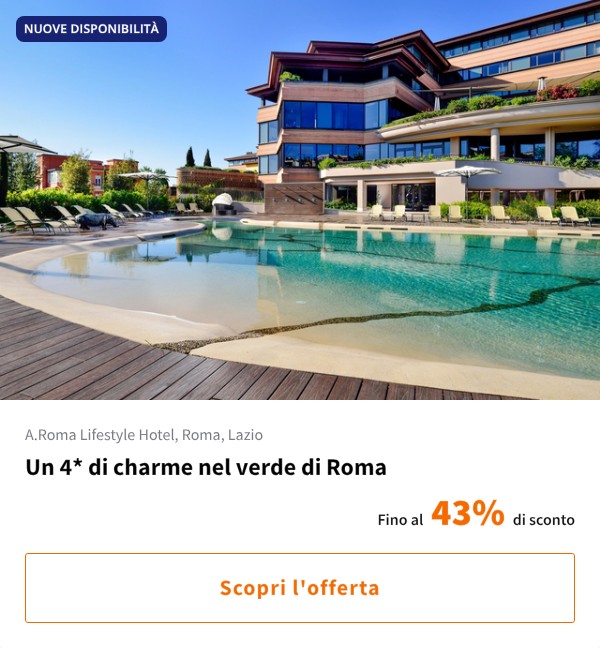 Un 4* di charme nel verde di Roma