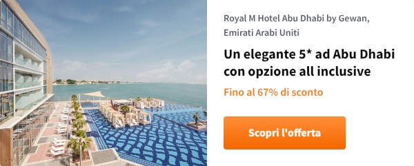 Un elegante 5* ad Abu Dhabi con opzione all inclusive