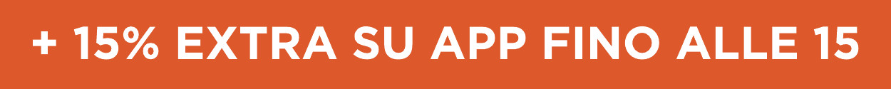 15% extra su app fino alle 15