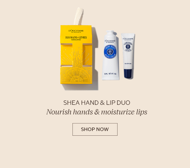 SHEA HAND & LIP DUO | NOURISH HANDS & MOISTURIZE LIPS | SHOP NOW