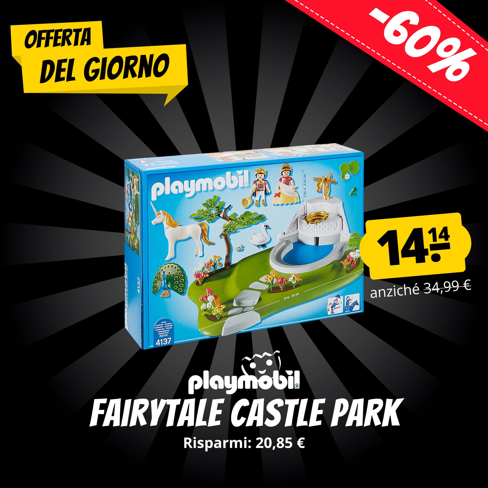 playmobil superset parco del castello delle fiabe