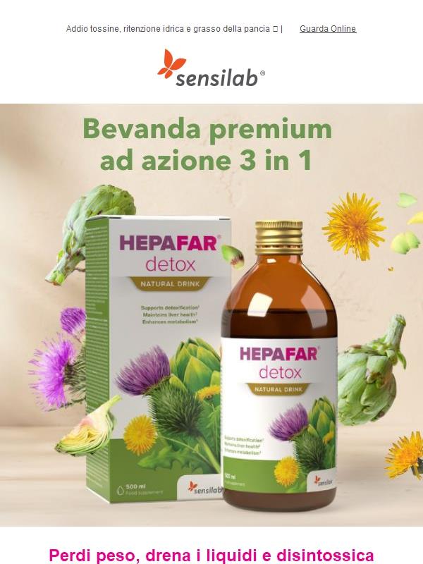 Bevanda detox azione 3 in 1💚