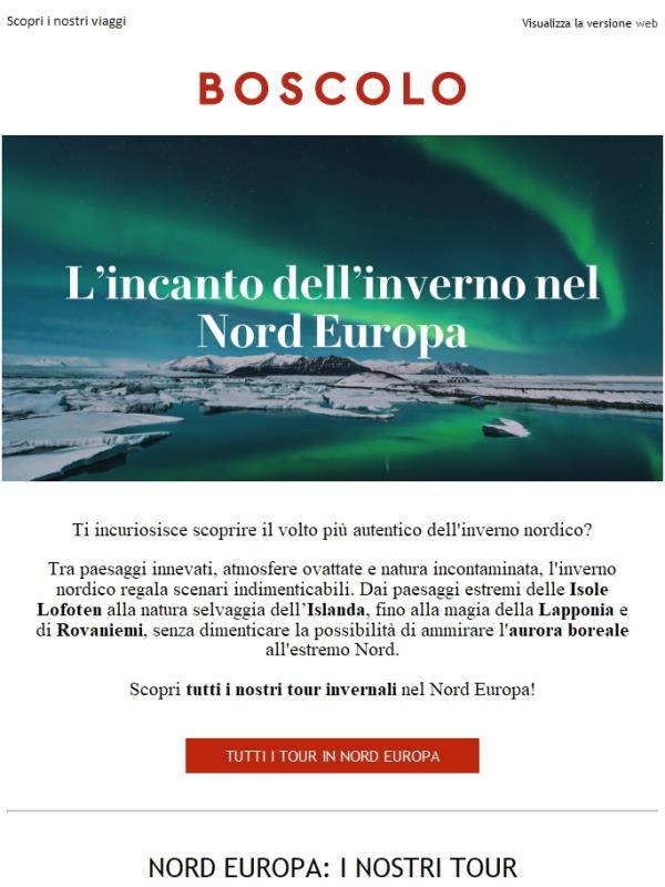 Un inverno da vivere nel Nord Europa