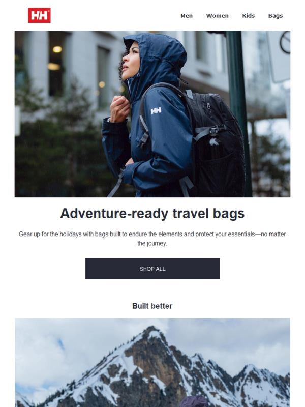 Bags built to handle holiday travel