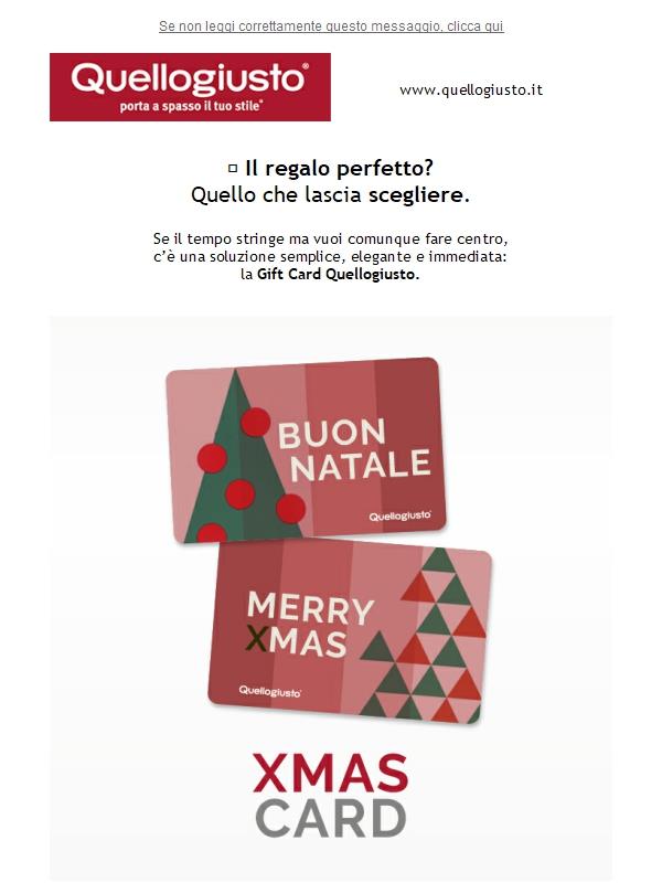 🎄 Il regalo giusto (anche all’ultimo): Gift Card Quellogiusto