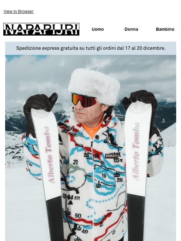 Ski e après-ski: Spedizione express gratuita