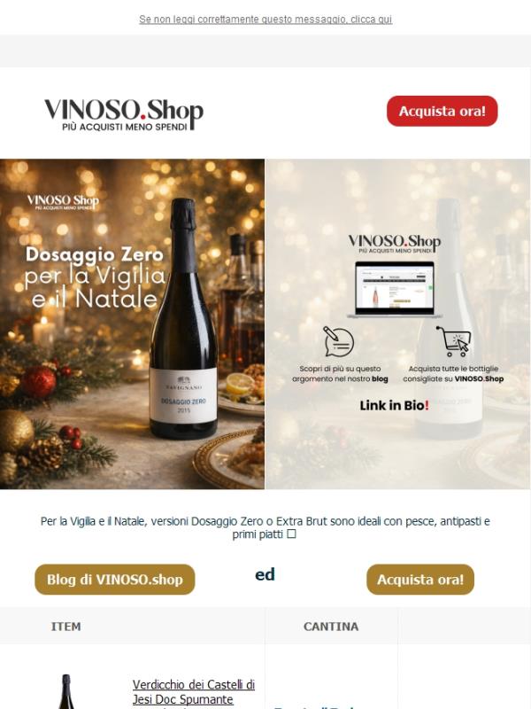 ✨ VINOSO | Per la Vigilia funziona meglio il Metodo Classico