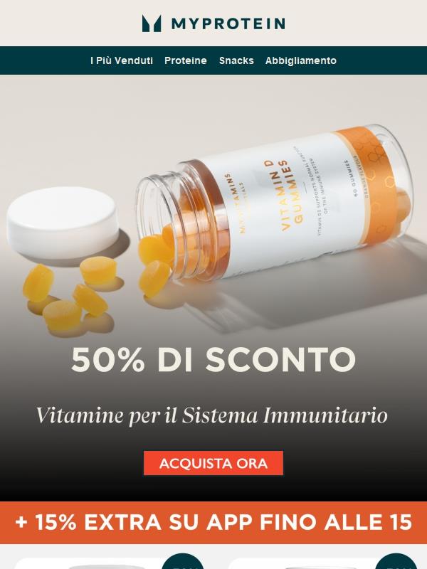 -50% per il tuo Sistema Immunitario 💚💪