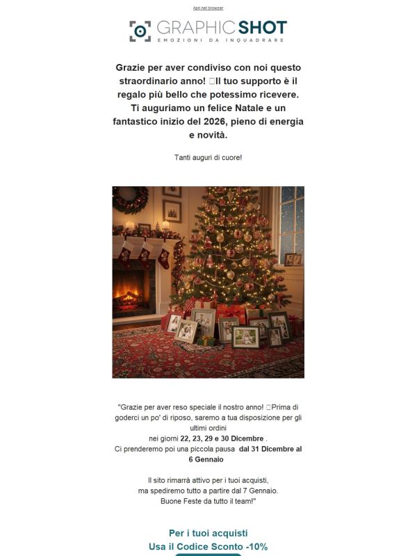 Gioia e serenità per Natale!