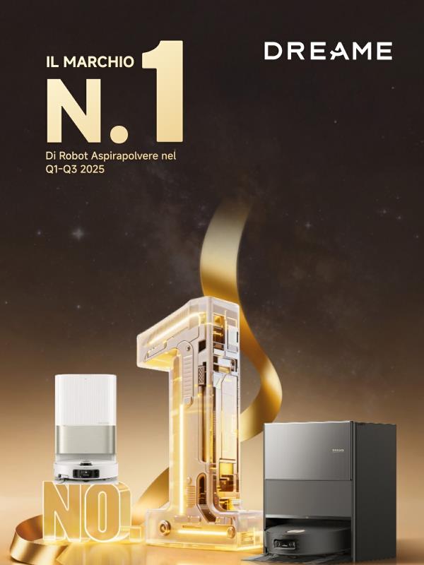 🏆 Dreame – Marchio n.1 di robot aspirapolvere in Europa