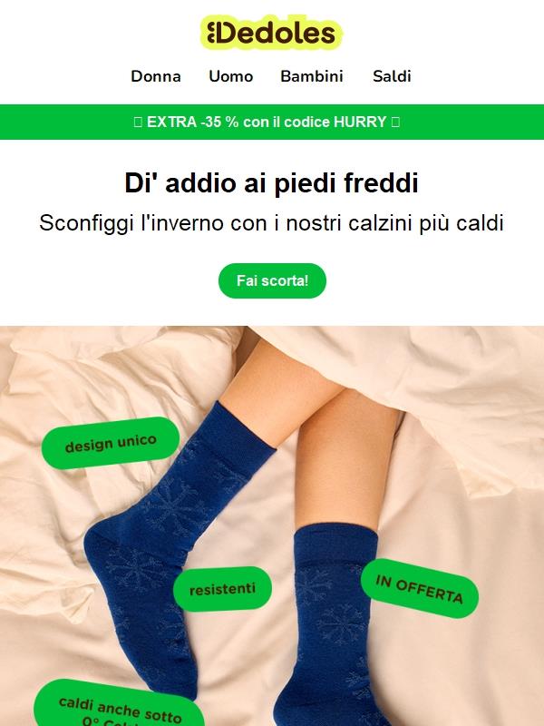 Dita fredde? Non con noi. 🧦🔥
