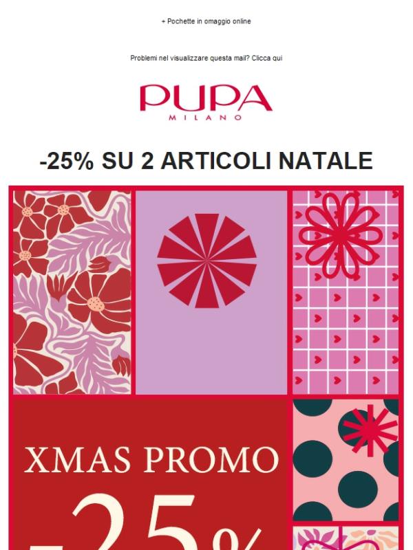 Regali di Natale, prezzi speciali 🎄 -25% su 2 articoli